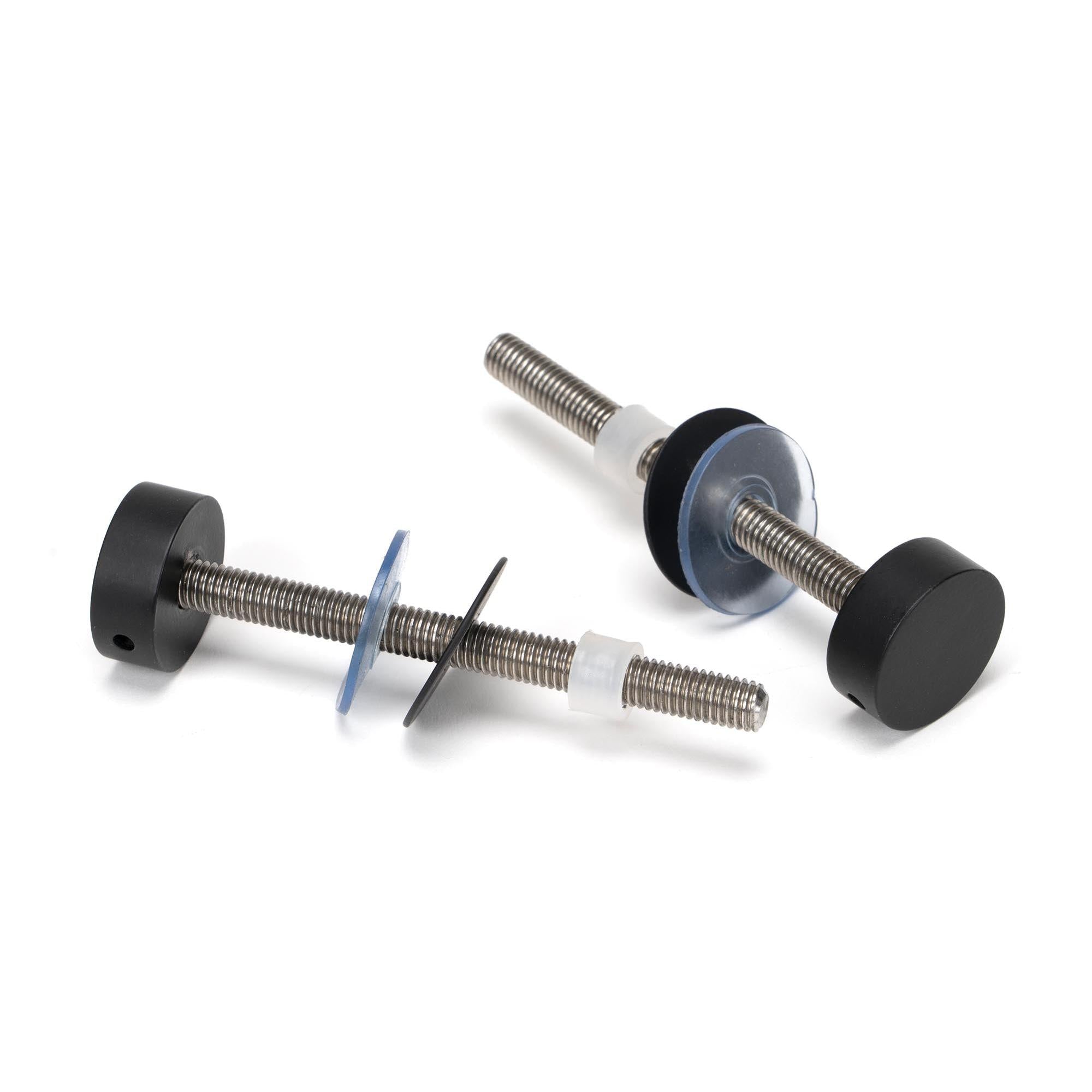 Matt Black SS (316) 1.8m T Bar Handle Bolt Fix 32mm Ø | From The Anvil - Door Pull Handles - From The Anvil - Yester Home