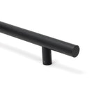 Matt Black SS (316) 1.8m T Bar Handle Secret Fix 32mm Ø | From The Anvil-Pull Handles-Yester Home