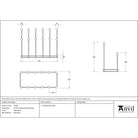 Matt Black Six Pair Boot Rack | From The Anvil-Boot Stands & Racks-Yester Home