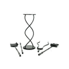 Matt Black Spiral Companion Set - Avon Tools | From The Anvil-Companion Sets-Yester Home