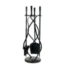 Matt Black Spiral Companion Set - Avon Tools | From The Anvil - Fire Companion Set - From The Anvil - Yester Home