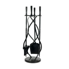 Matt Black Spiral Companion Set - Avon Tools | From The Anvil-Companion Sets-Yester Home