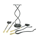 Matt Black Spiral Companion Set - Hinton Tools | From The Anvil-Companion Sets-Yester Home