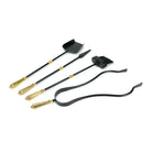 Matt Black Spiral Companion Set - Hinton Tools | From The Anvil - Fire Companion Set - From The Anvil - Yester Home