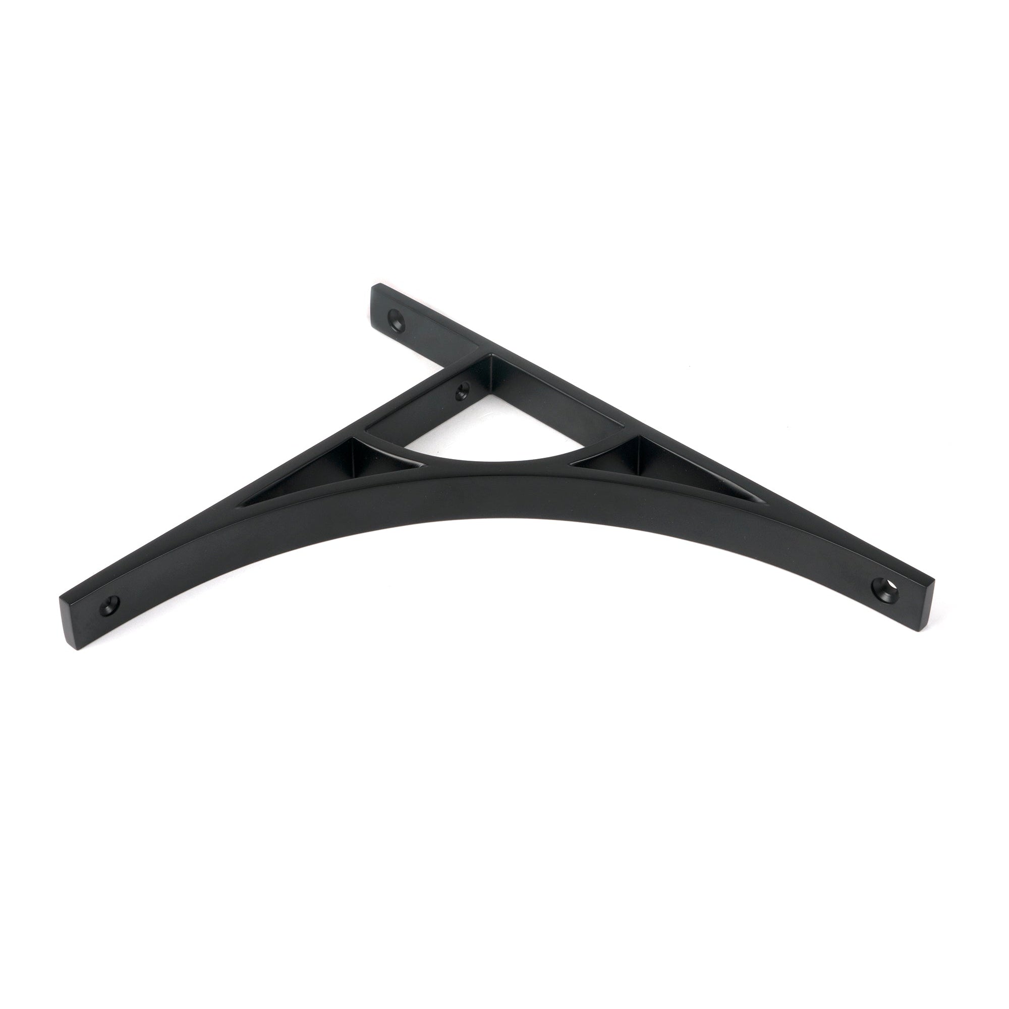 Matt Black Tyne Shelf Bracket (260mm x 200mm) | From The Anvil-Shelf Brackets-Yester Home