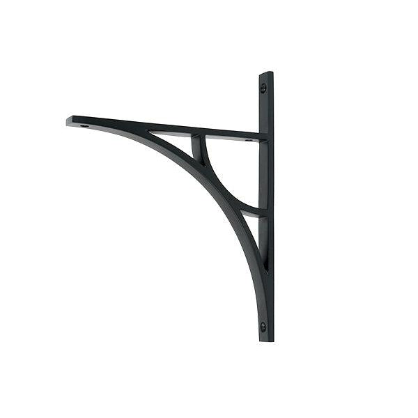 Matt Black Tyne Shelf Bracket (260mm x 200mm) | From The Anvil-Shelf Brackets-Yester Home