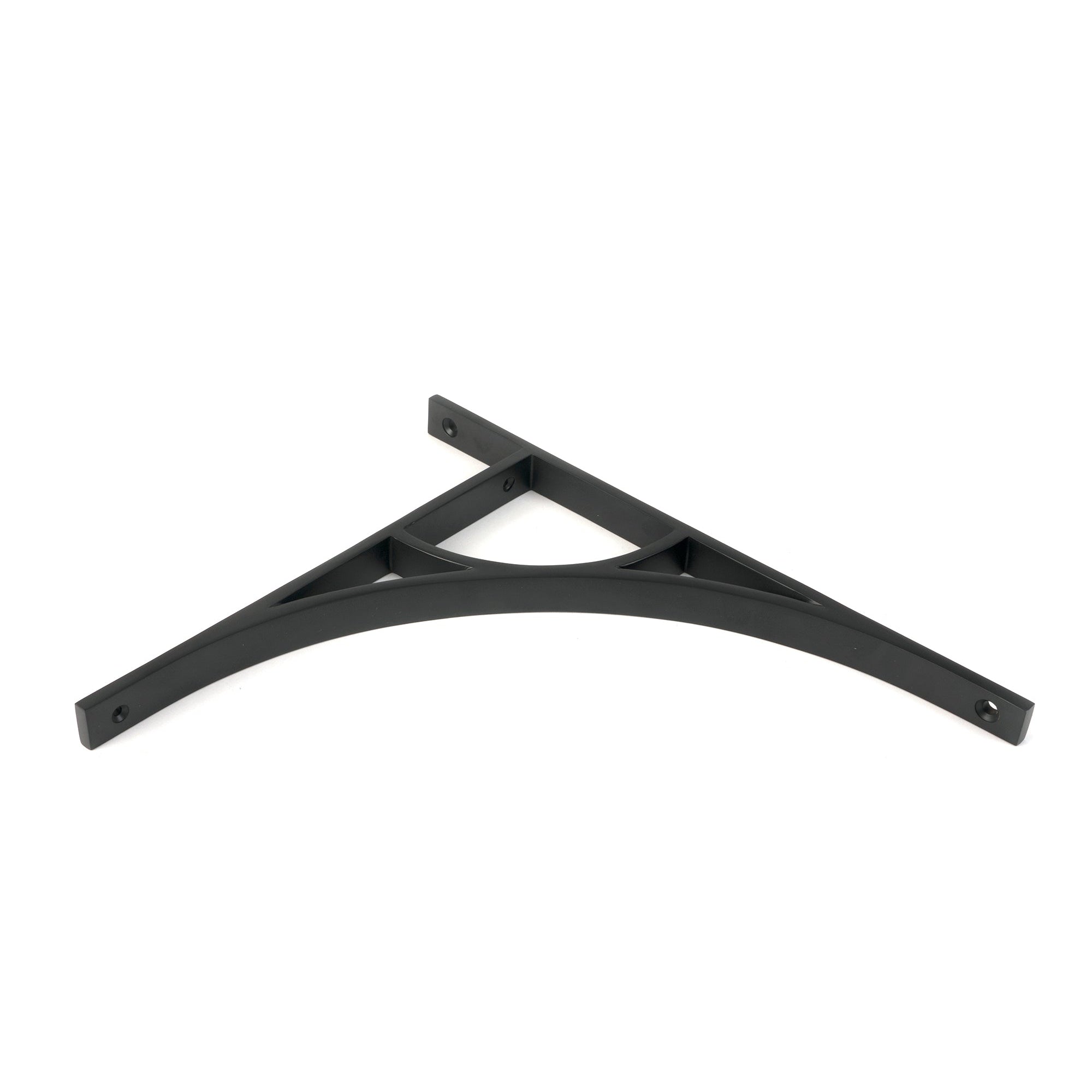 Matt Black Tyne Shelf Bracket (314mm x 250mm) | From The Anvil-Shelf Brackets-Yester Home