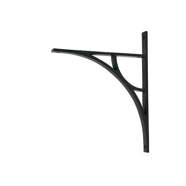 Matt Black Tyne Shelf Bracket (314mm x 250mm) | From The Anvil-Shelf Brackets-Yester Home