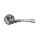 Mercury Lever Door Handle Dual Tone-Levers on Rose-Yester Home