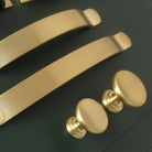 Monmouth Brushed Satin Brass Cupboard Handles-Cabinet Handles-Yester Home