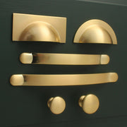 Monmouth Brushed Satin Brass Cupboard Handles-Cabinet Handles-Yester Home