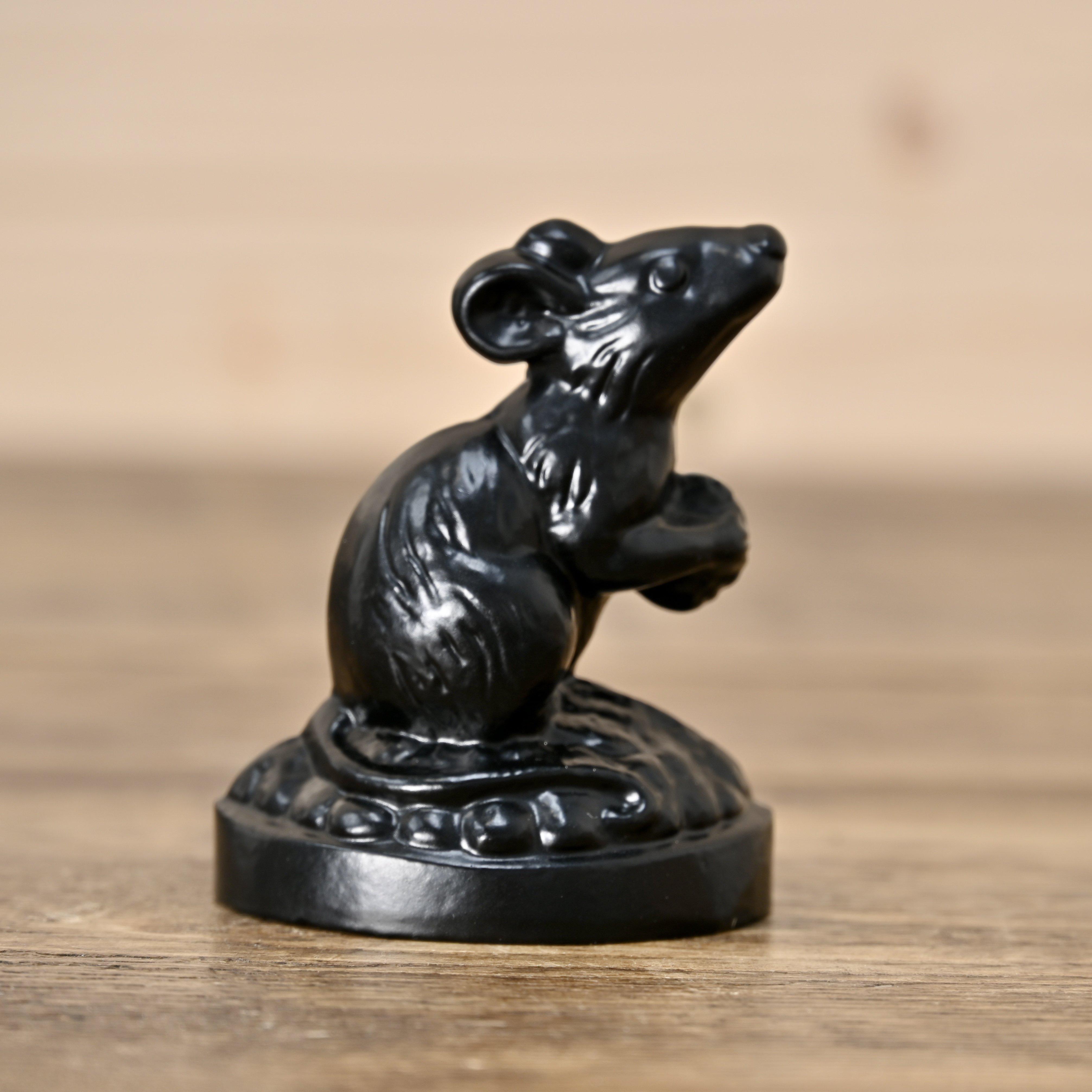 Mouse Cast Iron Door Wedge-Door Stops-Yester Home