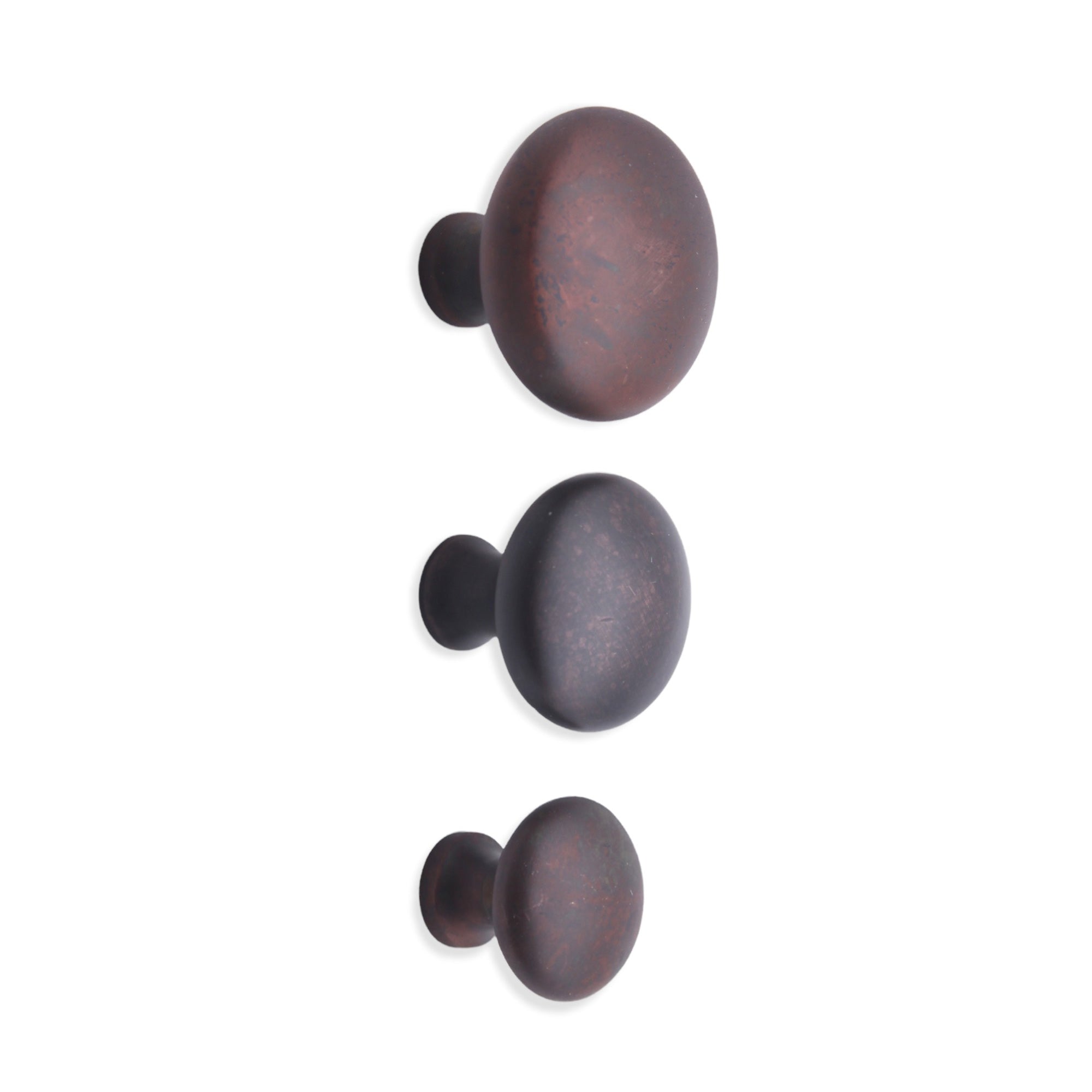 Mushroom 38mm Cupboard Knob Aged Bronze-Cupboard Knobs-Yester Home