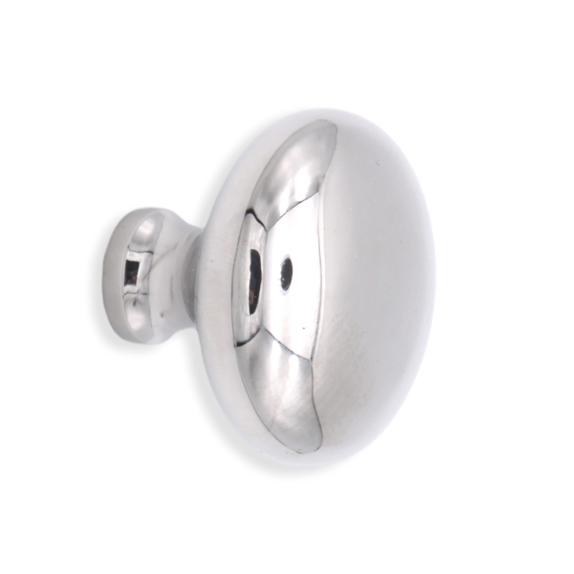 Mushroom 38mm Cupboard Knob Polished Nickel-Cupboard Knobs-Yester Home
