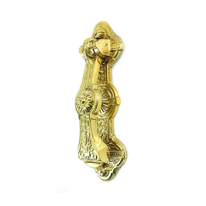 Naptune Door Knocker Polished Brass-Door Knockers-Yester Home