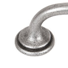 Natural Smooth 10" Hammered D Handle | From The Anvil - D Handles - From The Anvil - Yester Home