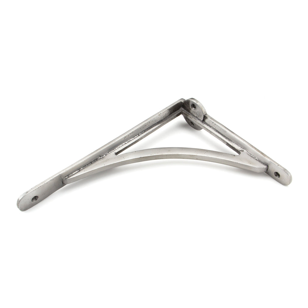 Natural Smooth 10'' x 7'' Curved Shelf Bracket | From The Anvil-9 - 10" Shelf Brackets-Yester Home