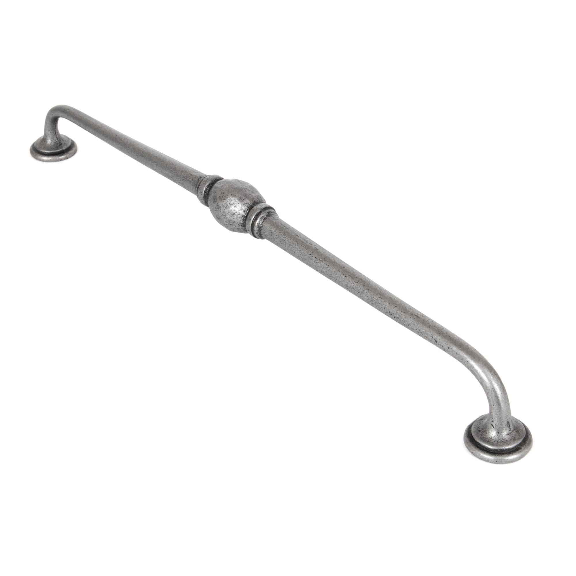 Natural Smooth 13 1/2" Hammered D Handle | From The Anvil - D Handles - From The Anvil - Yester Home