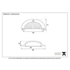 Natural Smooth 3" Flower Drawer Pull | From The Anvil-Drawer Pulls-Yester Home