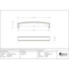 Natural Smooth 5 1/2" Ribbed Pull Handle | From The Anvil-Pull Handles-Yester Home