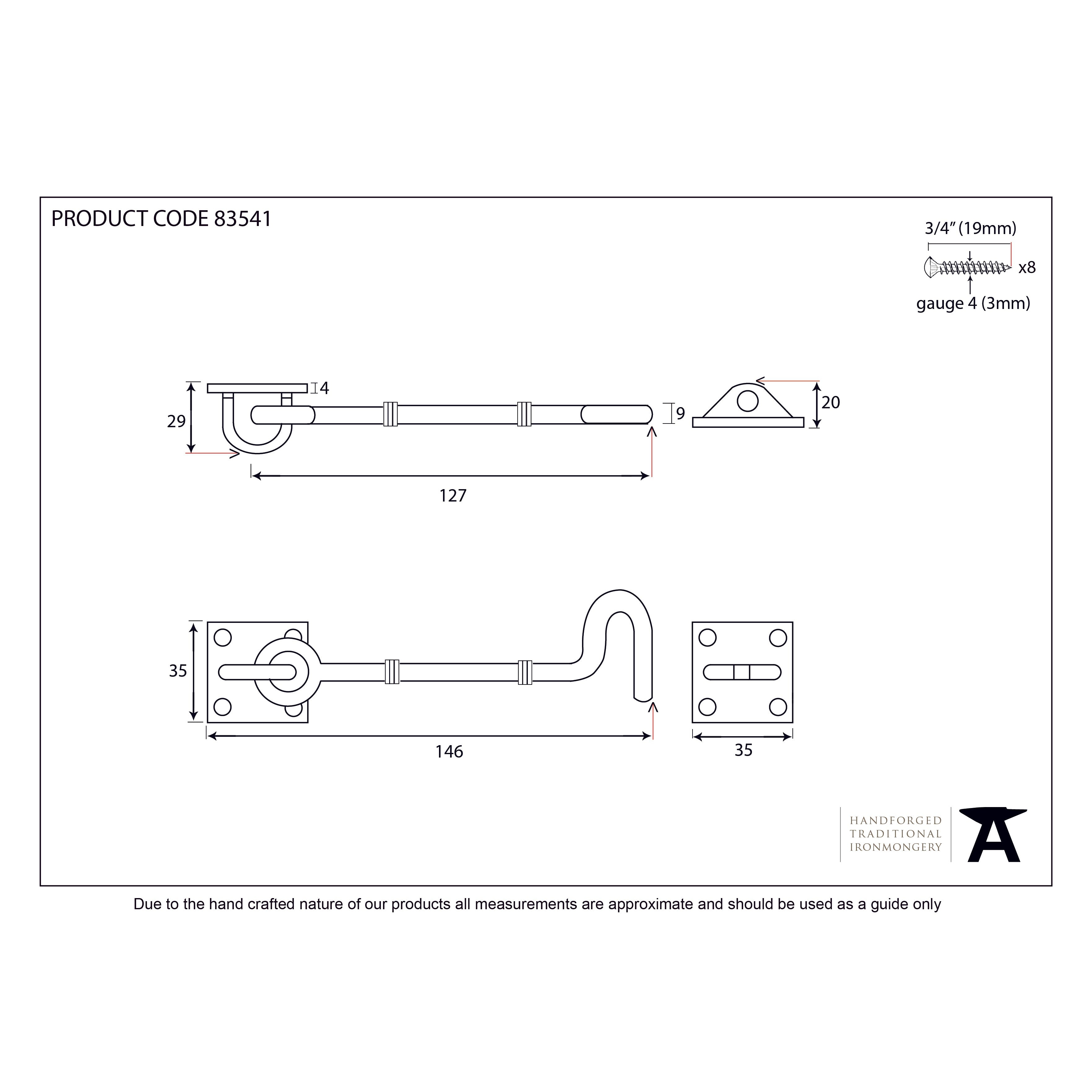 Natural Smooth 5" Cabin Hook | From The Anvil-Cabin Hooks-Yester Home