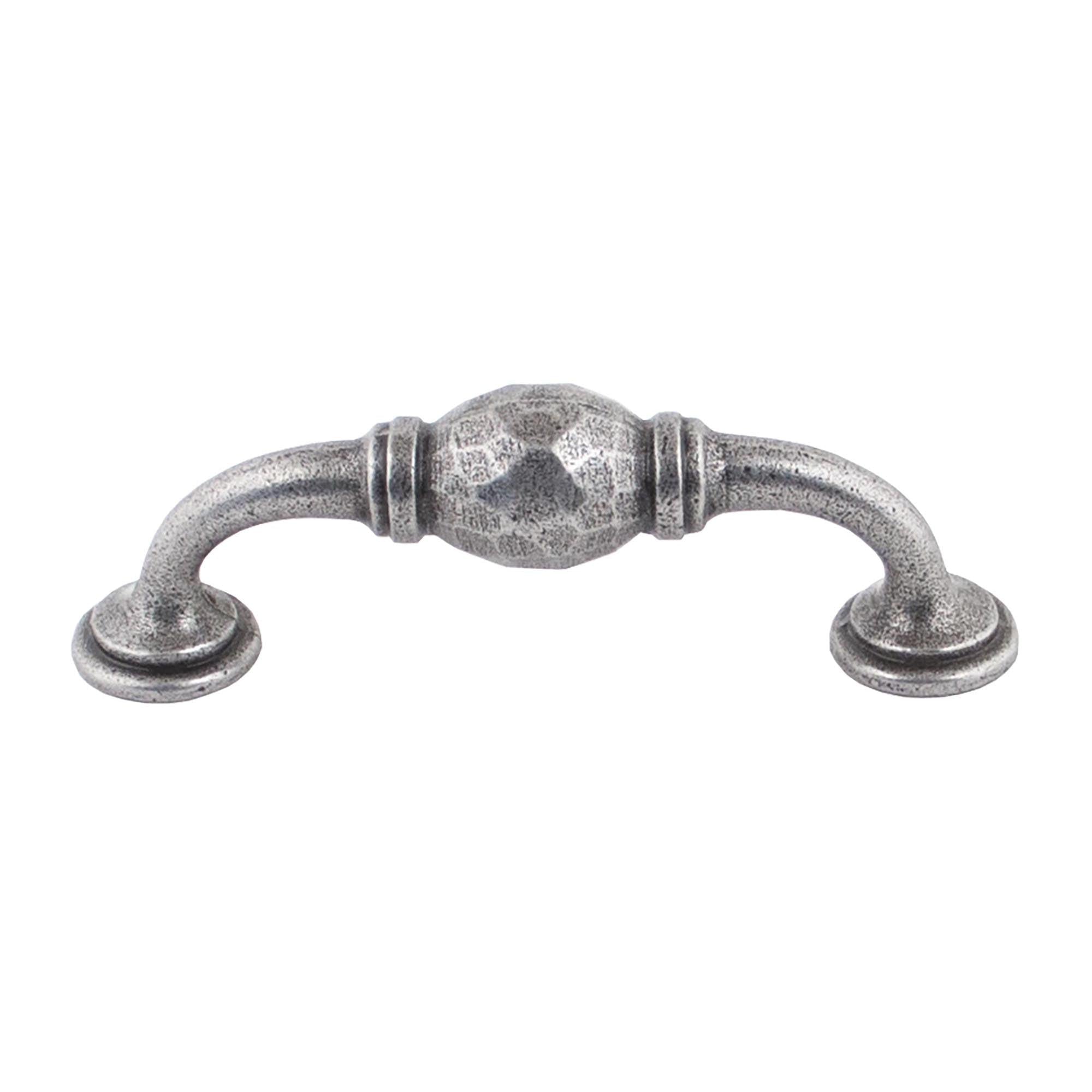 Natural Smooth 5" Hammered D Handle | From The Anvil - D Handles - From The Anvil - Yester Home