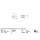 Natural Smooth Elan Cabinet Knob - Small | From The Anvil - Cabinet Knobs - From The Anvil - Yester Home