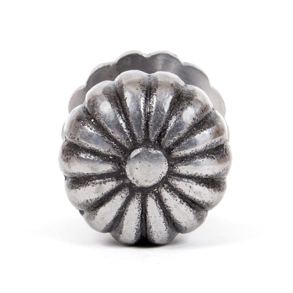 Natural Smooth Flower Cabinet Knob - Large | From The Anvil