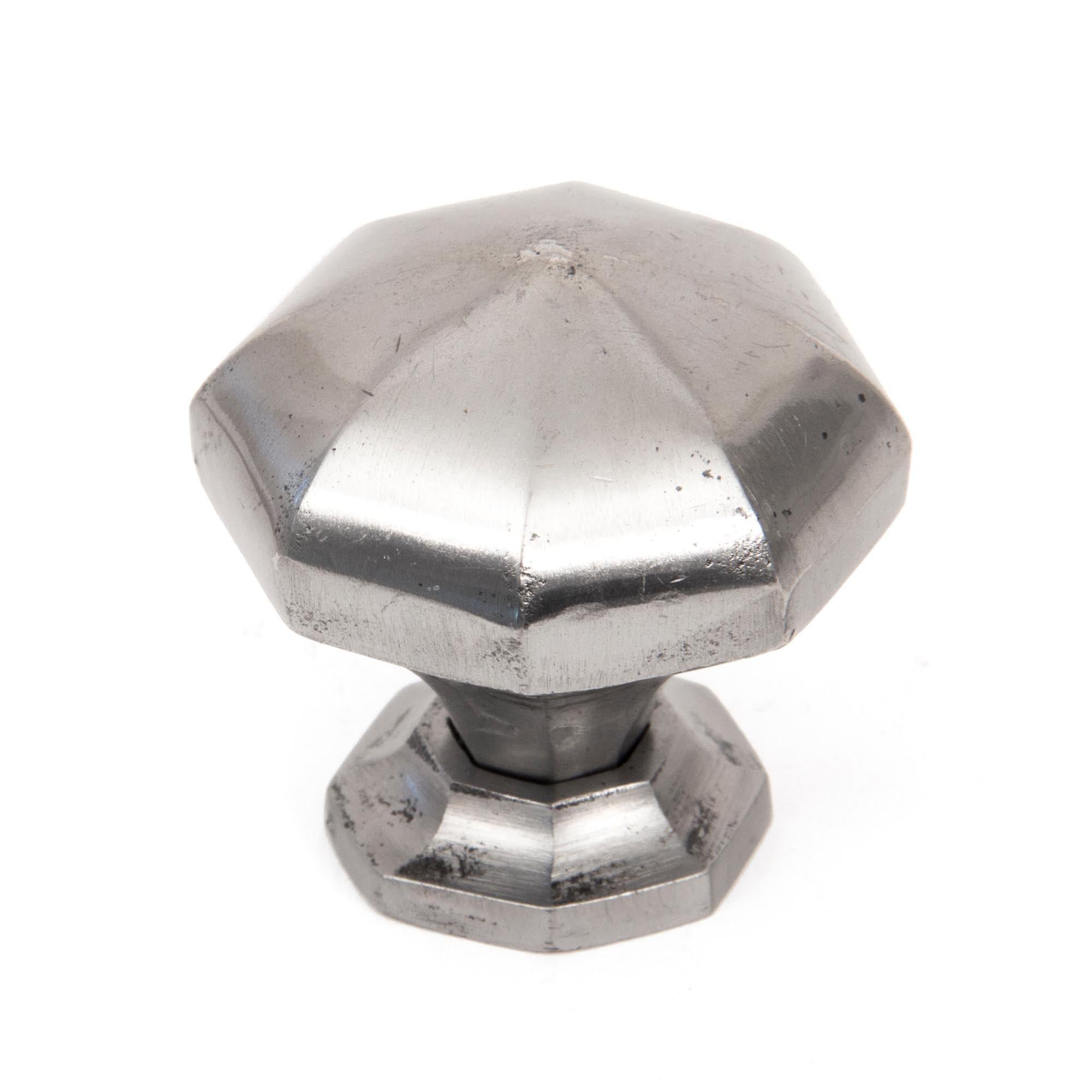 Natural Smooth Octagonal Cabinet Knob - Large | From The Anvil - Cabinet Knobs - From The Anvil - Yester Home
