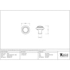 Natural Smooth Ringed Cabinet Knob - Large | From The Anvil - Cabinet Knobs - From The Anvil - Yester Home
