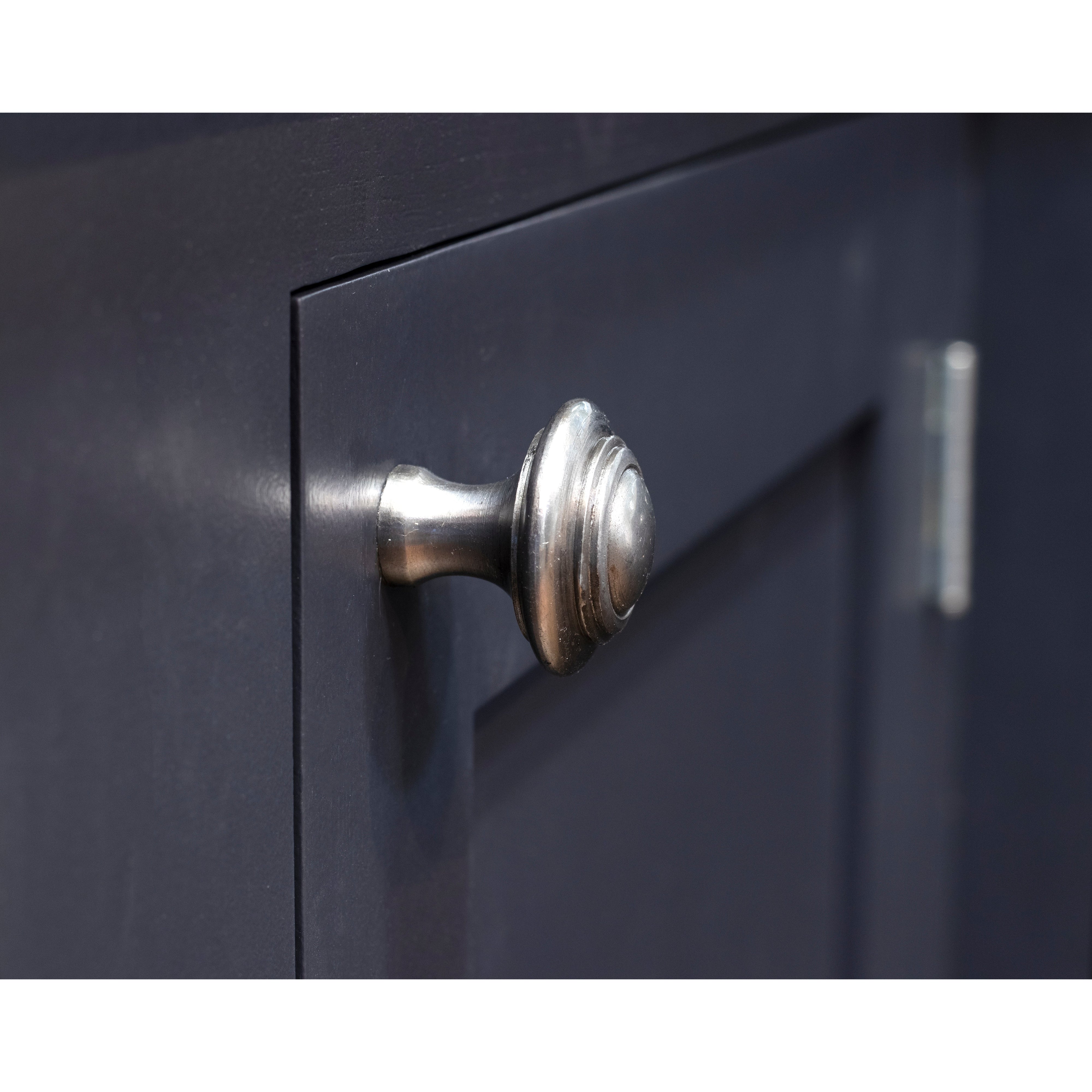 Natural Smooth Ringed Cabinet Knob - Large | From The Anvil-Cabinet Knobs-Yester Home