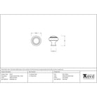 Natural Smooth Ringed Cabinet Knob - Small | From The Anvil - Cabinet Knobs - From The Anvil - Yester Home