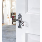 Natural Textured Curly Lever Latch Set | From The Anvil-Lever Latch-Yester Home