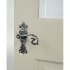 Natural Textured Curly Lever Lock Set | From The Anvil-Lever Lock-Yester Home