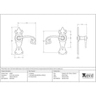 Natural Textured Curly Lever Lock Set | From The Anvil - Lever Lock - From The Anvil - Yester Home