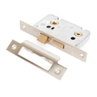Nickel 2½" Bathroom Mortice Lock | From The Anvil-Bathroom Locks-Yester Home