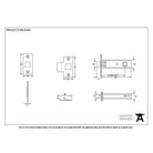 Nickel 3" Tubular Mortice Latch | From The Anvil-Latches-Yester Home