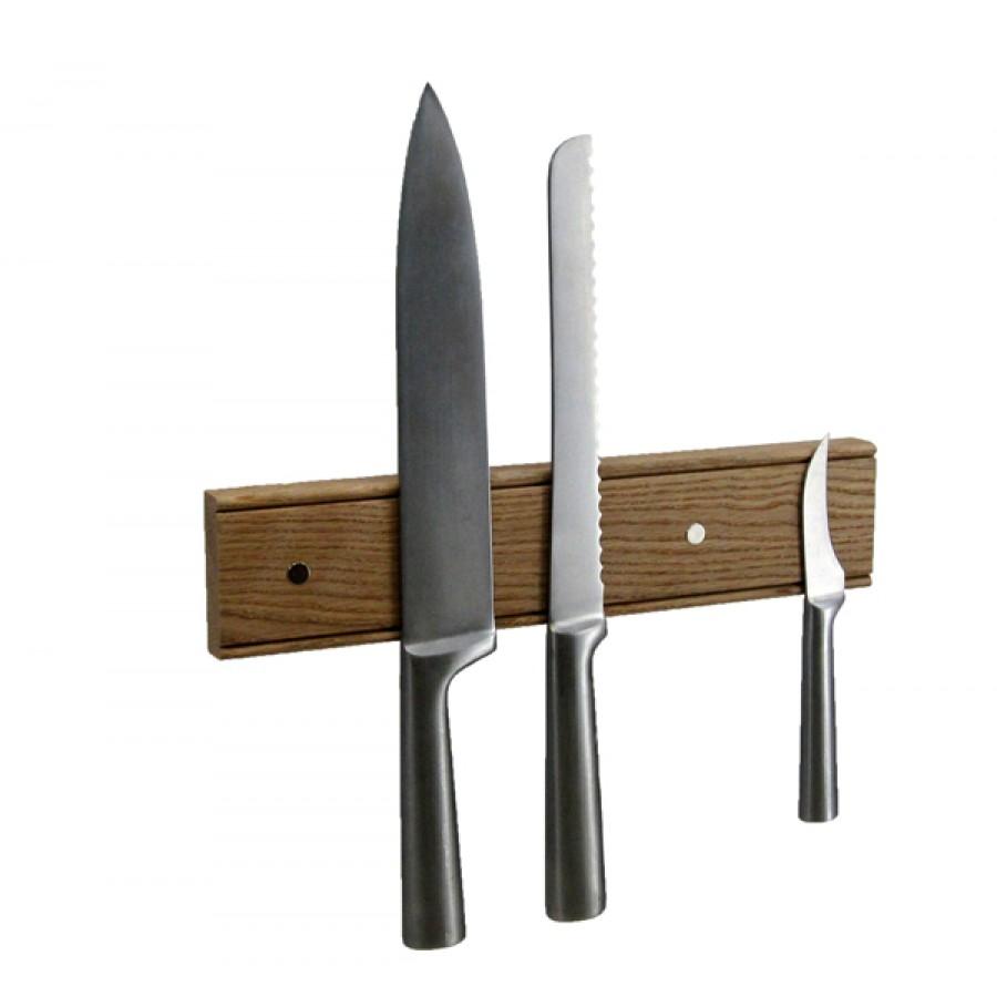 Oak Magnet Knife Rack