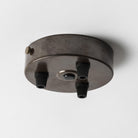 Old English Brass 100mm Steel Ceiling Rose - All Outlet Options-Ceiling Rose-Yester Home