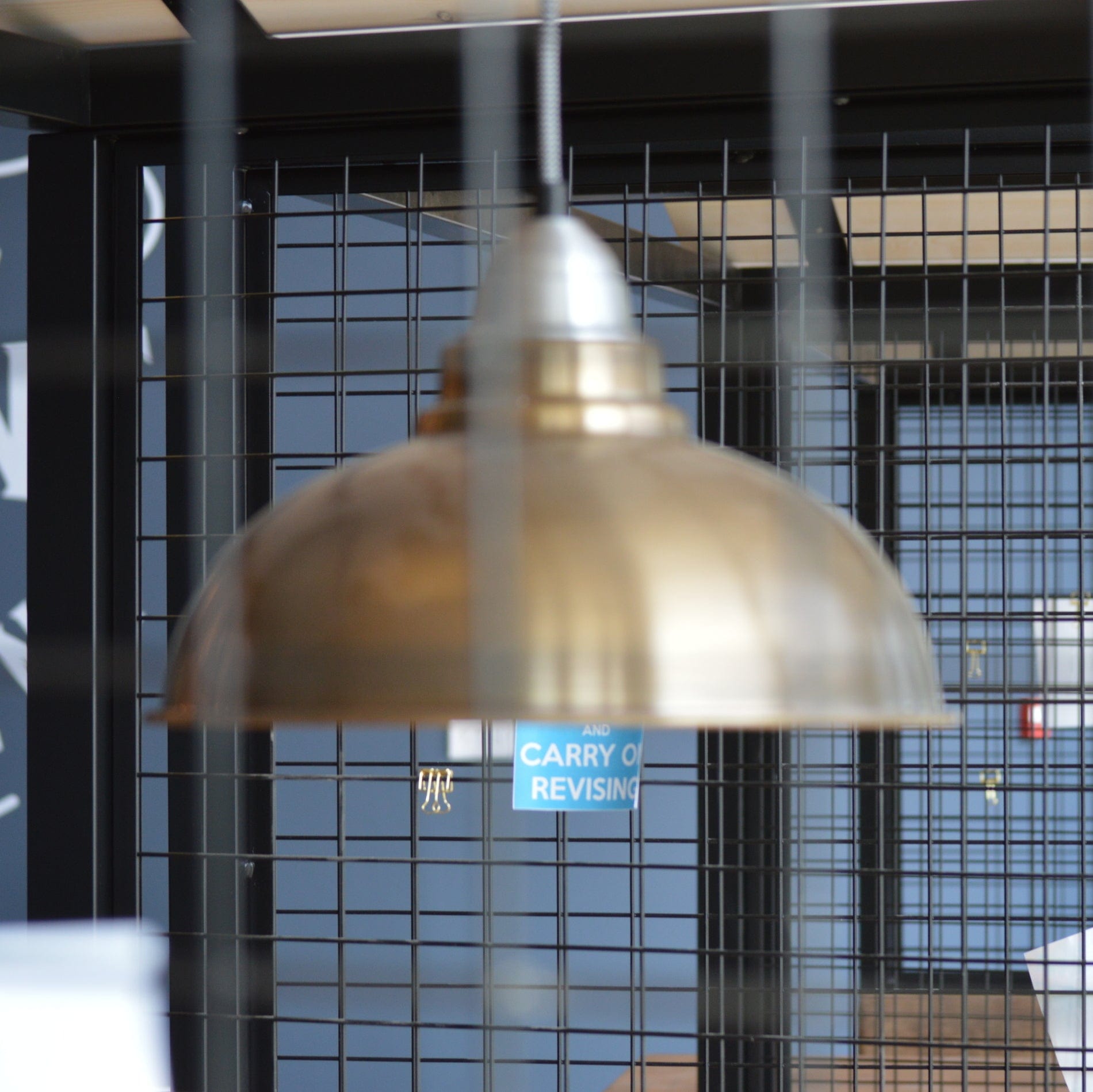 Old Factory Pendant - 12 Inch - Brass-Ceiling Lights-Yester Home