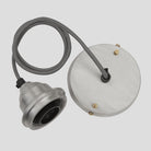 Old Factory Pendant - 12 Inch - Pewter-Ceiling Lights-Yester Home