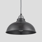 Old Factory Pendant - 12 Inch - Pewter-Ceiling Lights-Yester Home