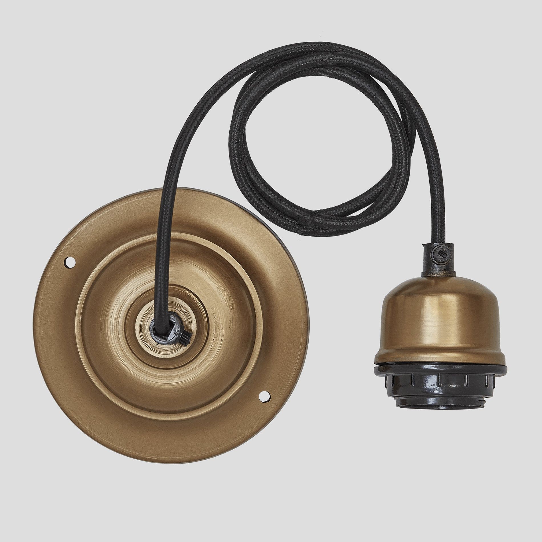 Orlando Wire Cage Pendant - 4 Inch - Brass-Ceiling Lights-Yester Home