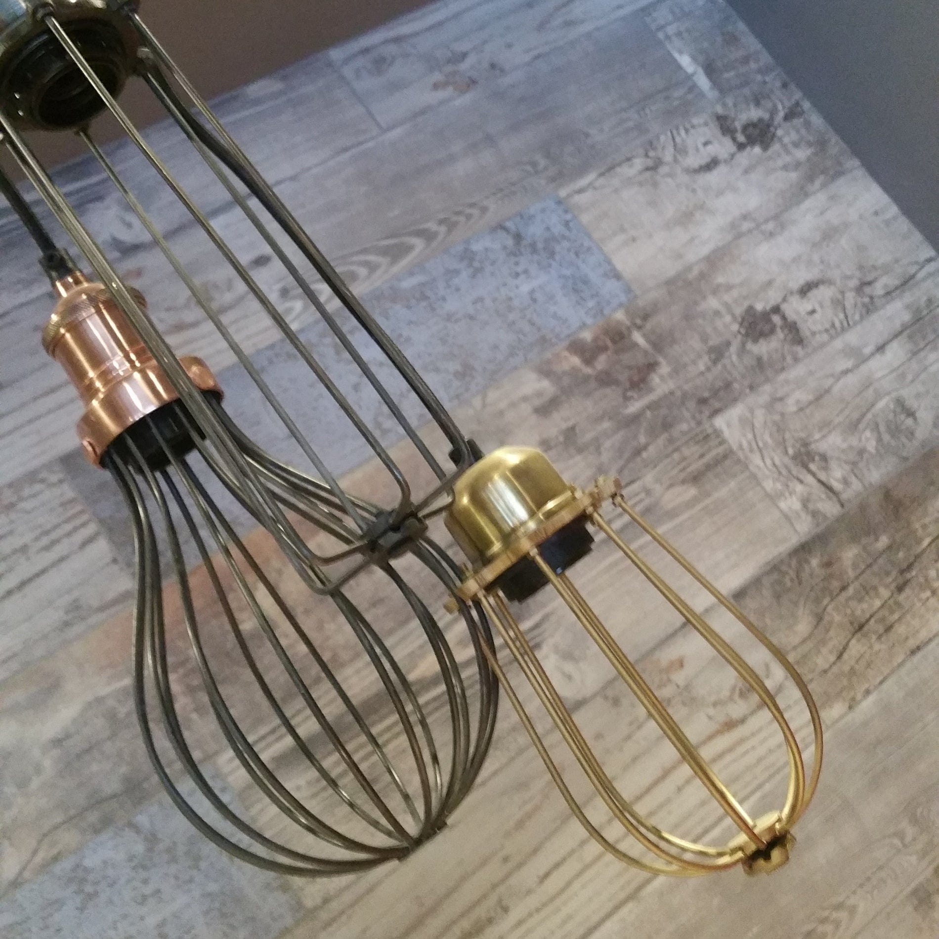 Orlando Wire Cage Pendant - 4 Inch - Brass-Ceiling Lights-Yester Home