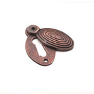 Oval Beehive Escutcheon Aged Bronze-Escutcheons-Yester Home