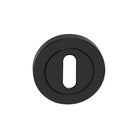 Oval Standard Escutcheon Matt Black-Escutcheons-Yester Home