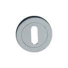 Oval Standard Escutcheon Satin Chrome-Escutcheons-Yester Home