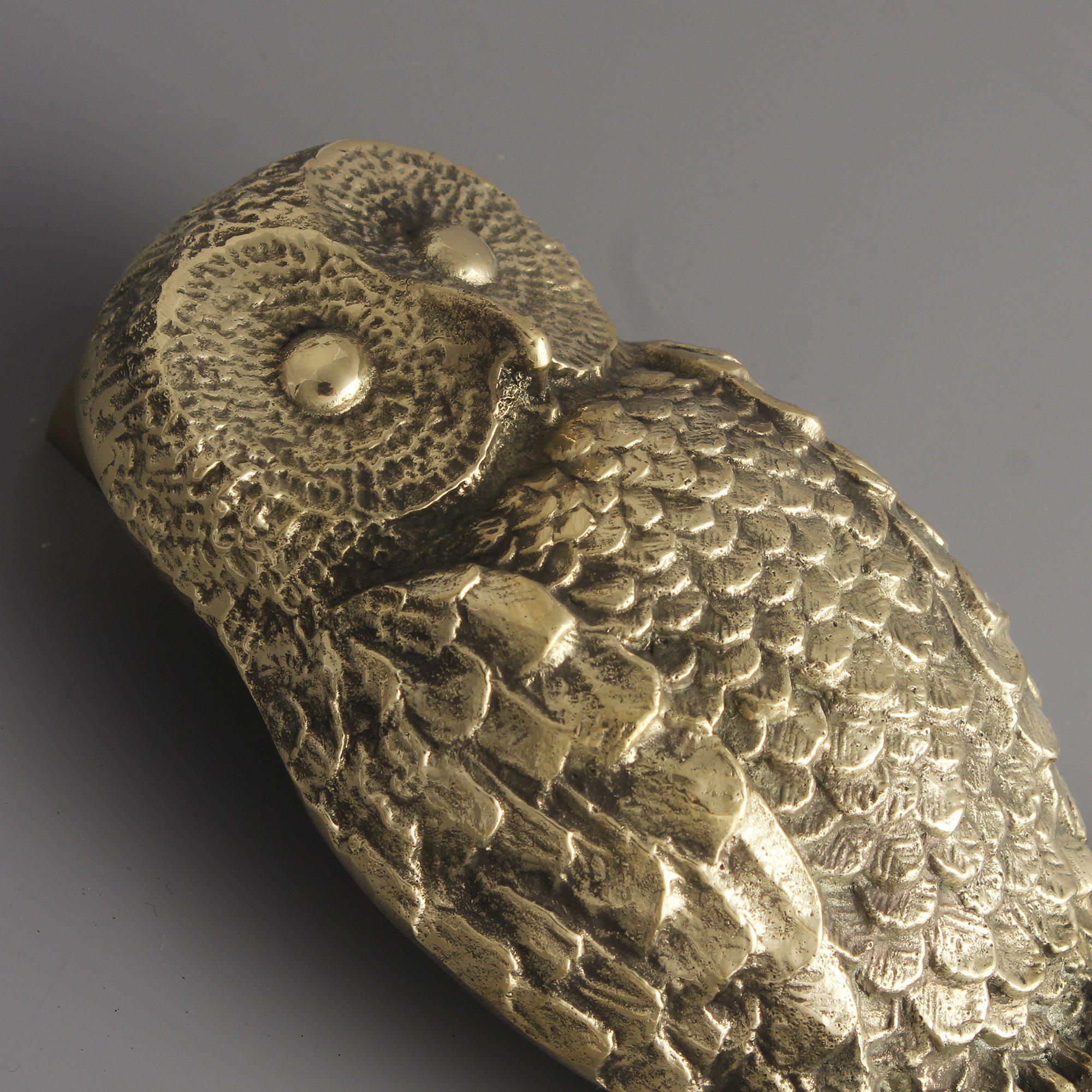 Owl Door Knocker | Solid Brass-Door Knocker-Yester Home