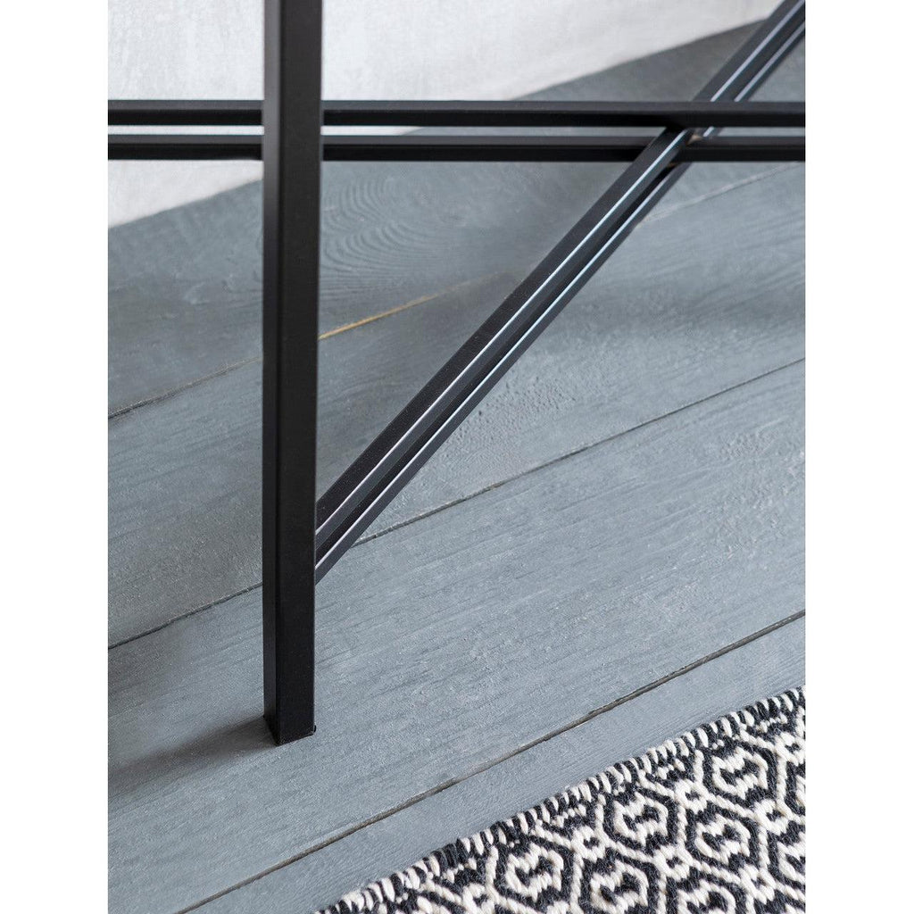 Oxford Console Table - Black Marble