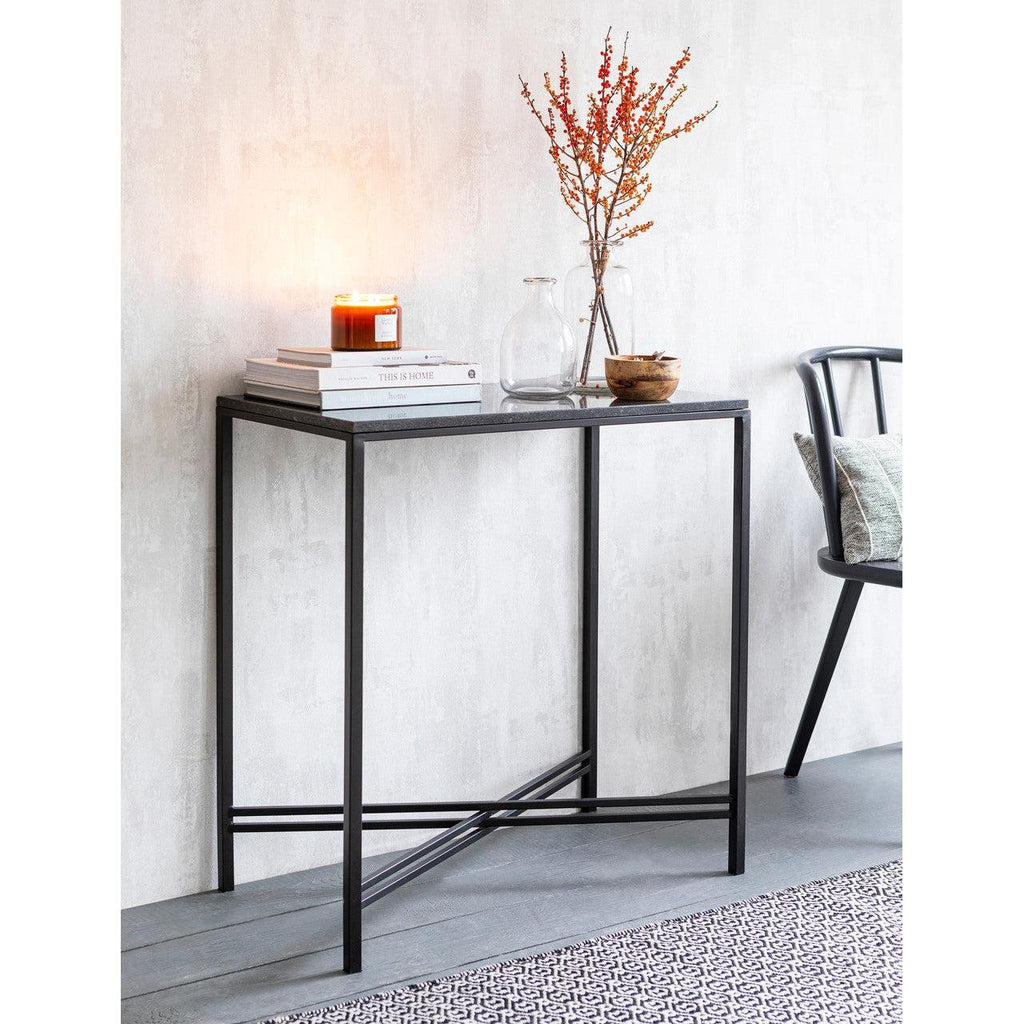 Oxford Console Table - Black Marble